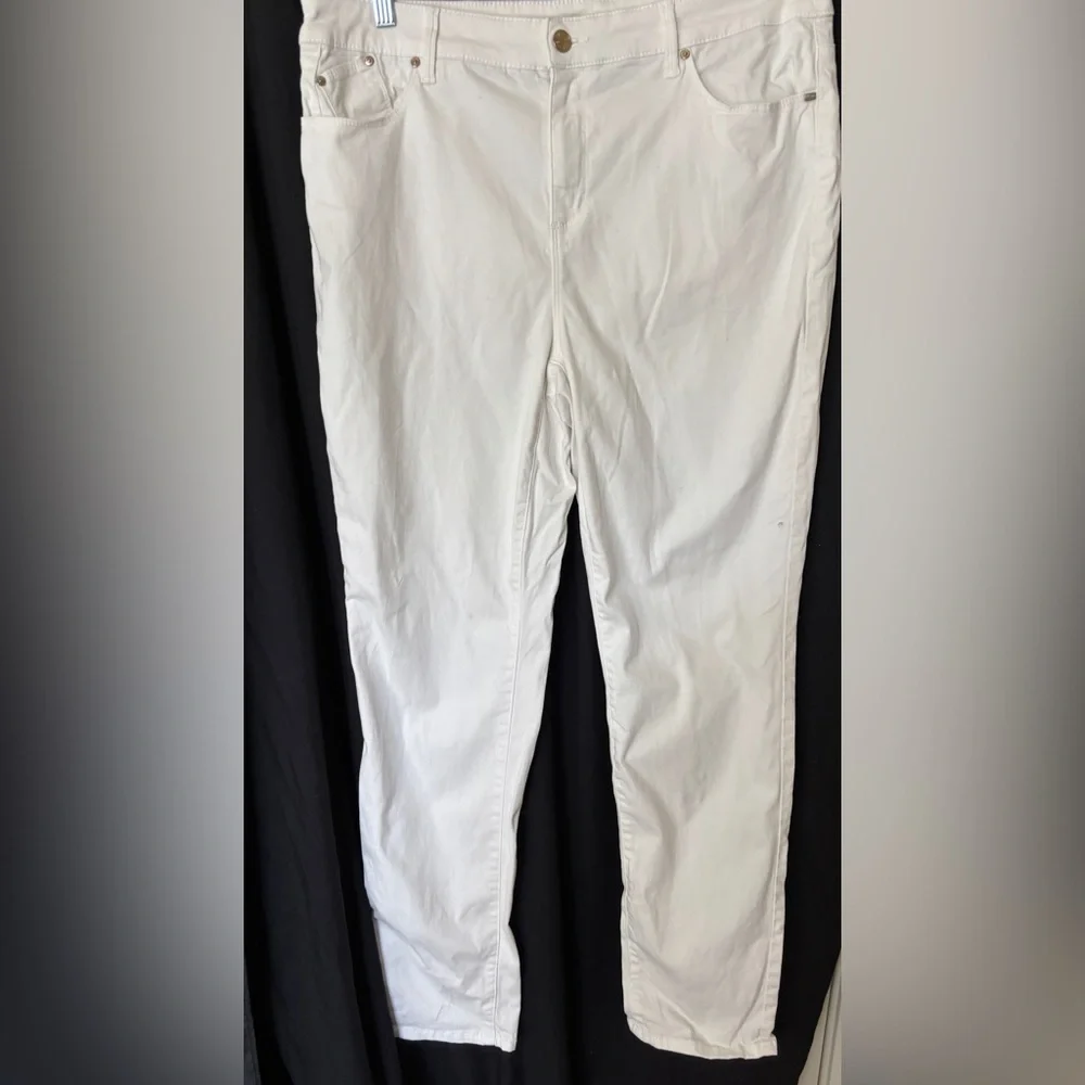 Chico’s White Jegging Women’s Size 2.5 Casual Soft - Picture 4 of 10